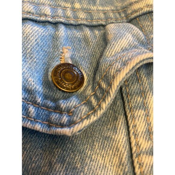 Vintage Distressed Levi’s Acid Wash Denim Jacket L - Picture 10 of 11
